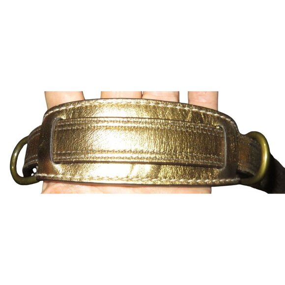 Coach 2004 Special Edition Signature C Khaki Bronze Canvas Suede & Leather Buckl - Picture 8 of 15